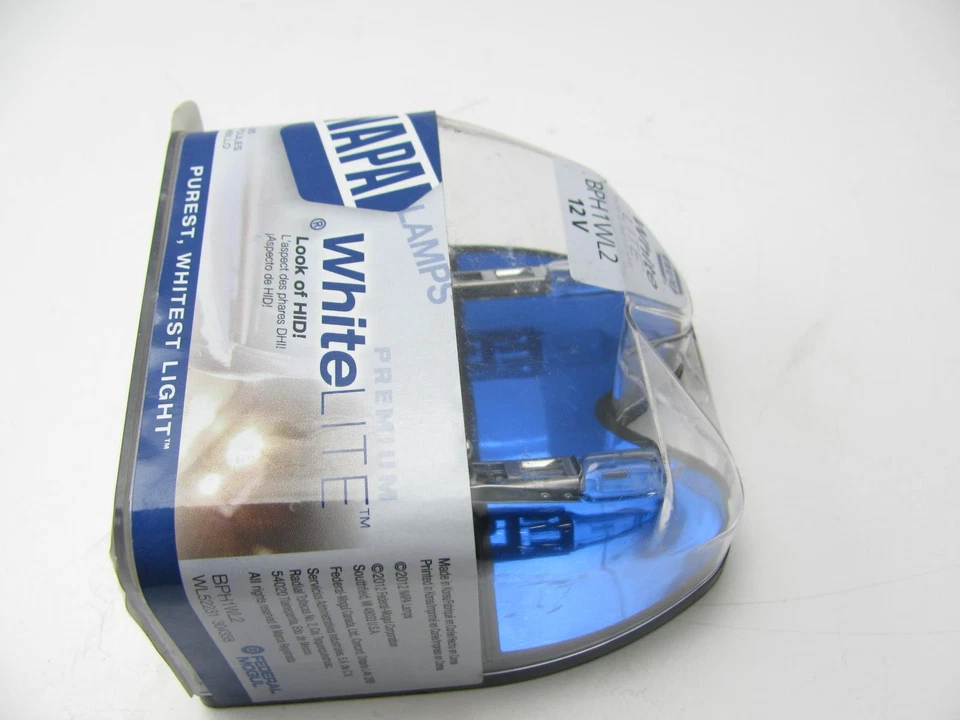 Lâmpada para farol Napa BPH1WL2 branca leve 12V pacote com 2 - Imagem 2 de 3