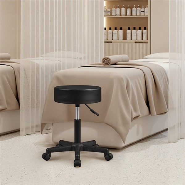 Barhocker 46 Cm – 61,5 Cm H Barstuhl 360° Drehbarer SitzfläChe 150 Kg Belastbar-image