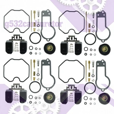 4PCS For HONDA CB650 CB 650C 79-80 CARBURETOR REPAIR REBUILD KIT - Bild 1 von 4