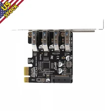 4Port PH64 PCIe To USB3.0 Hub PCI-Express Expansion Card Adapter Controller Card