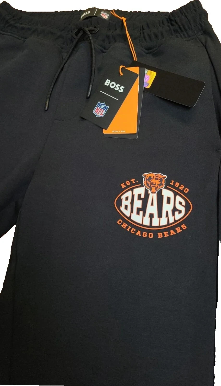 BOSS X NFL Chicago Bears Sweatpants in Black Active Tracksuit Joggers - Size M thumbnail 4