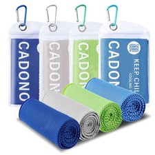 4 Pack Cooling Towel 40"x12", Soft Breathable Chilly Towel, IceTowel, Microfi...