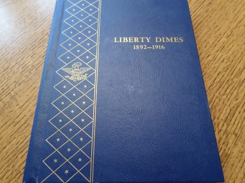 Barber Dime Set--57 Coins in Whitman Album