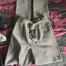 Long Checkered Trousers 89cm Inner Leg