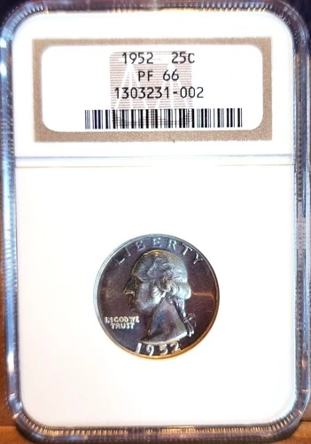 1952-P Washington Quarter Proof — photo from another recent sale