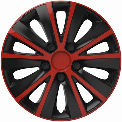 Radkappen Radzierblenden EINZELN (1Stück) 13 Zoll Rapide rot-schwarz Z481171