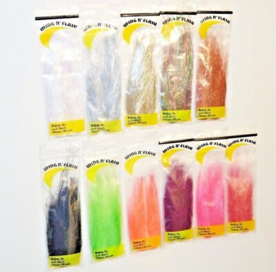 Wing N´Flash HEDRON 11 Farben feines Flashmaterial Angel Hair Bollflugan MeFo