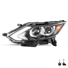 LH For 2017 2018 2019 Nissan Rogue Sport Halogen Left Driver Headlight w/LED DRL