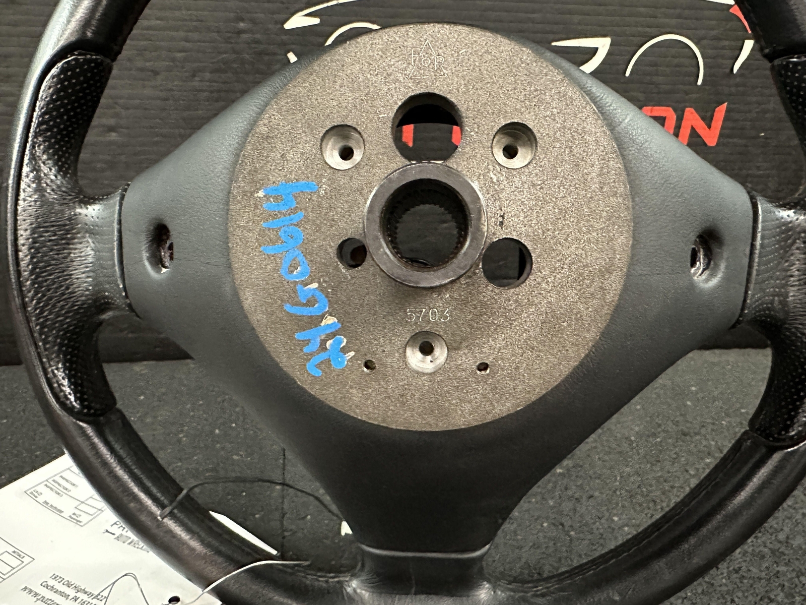 2004 MASERATI COUPE GT LEATHER WRAPPED STEERING WHEEL BLACK