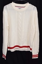 Tommy Jeans Women's Cable Knit Jumper Size Medium
