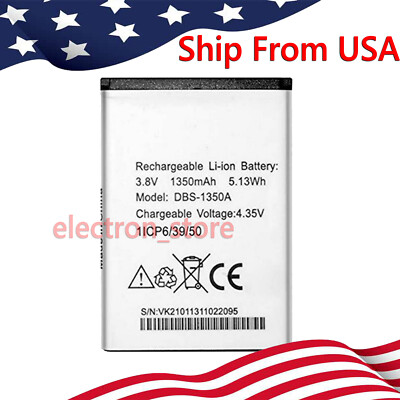 DBS-1350A 1350 mAh New Replacement Battery For Doro