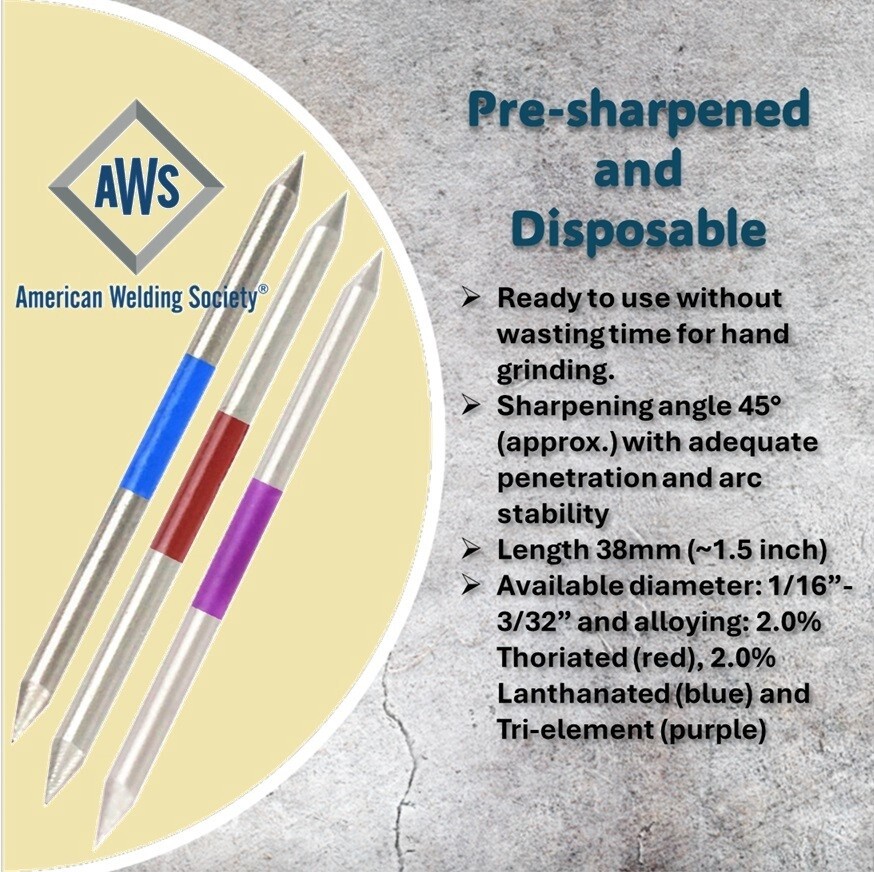 A5個セット WeldingCity® 5-pcs TIG Welding Torch Stinger Disposable