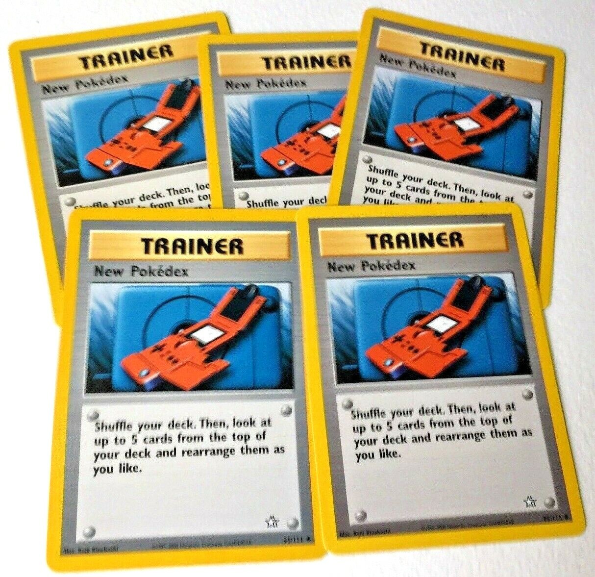 New Pokedex 95/111  Neo Genesis Set TRAINER Pokemon Card