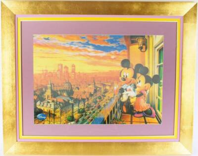 Micky & Minnie 3D Bild Lenticular Print / gerahmt / framed