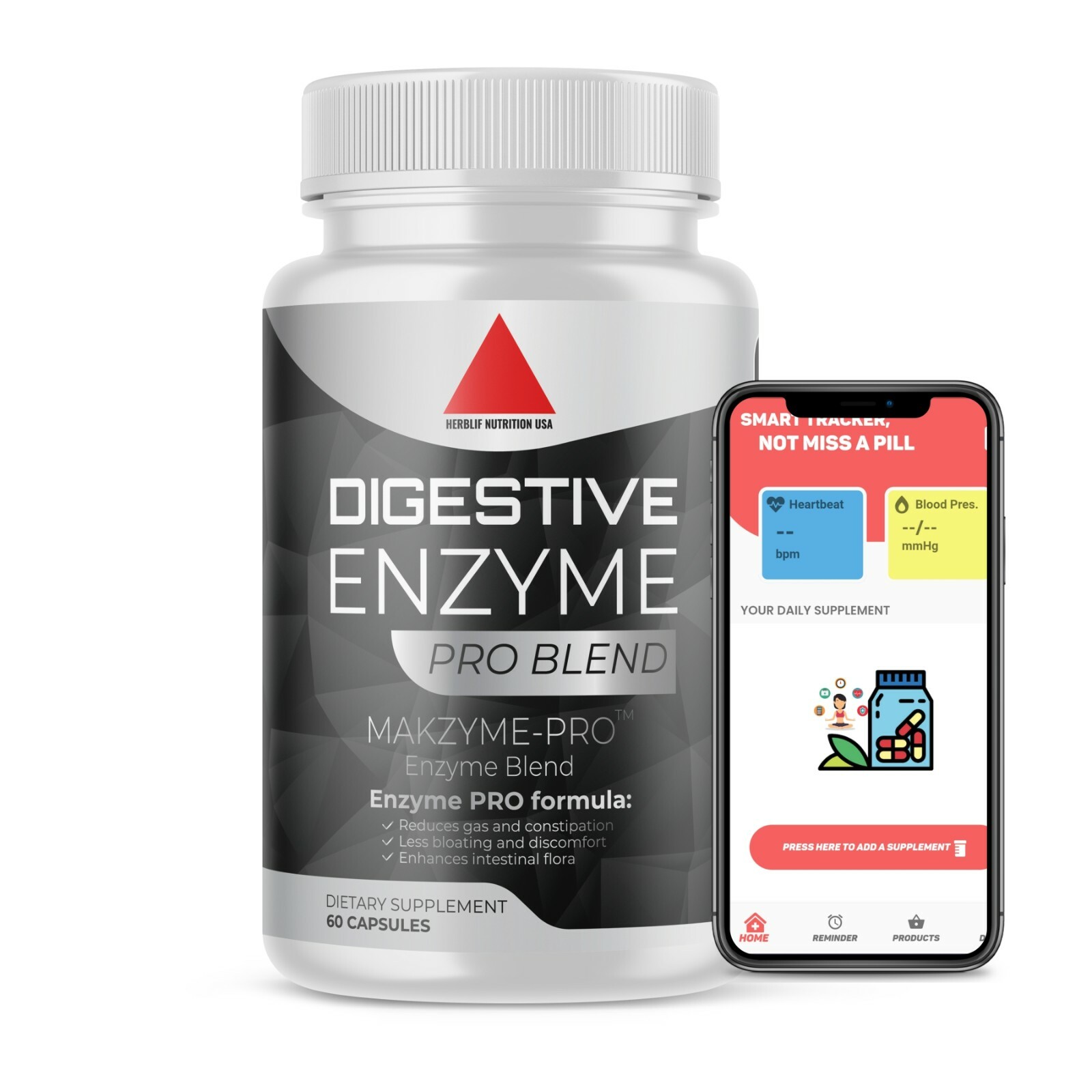 Daily Digestive Enzymes with Prebiotics Probiotics eBay
