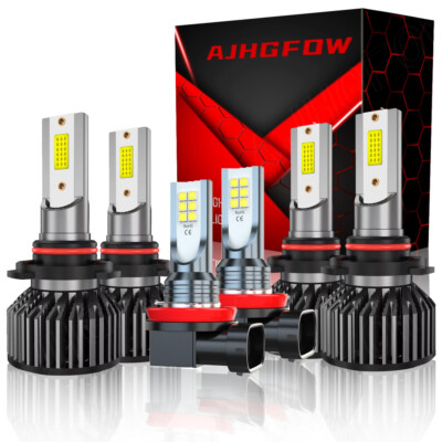 For Mazda 5 2012-2017 LED Headlight High/Low Beam Fog Light Combo Bulbs Kit