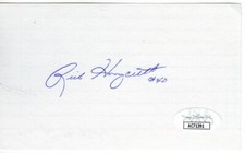 Rick Honeycutt Signed Autographed Index Card Dodgers Athletics JSA AC71391
