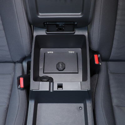 Center Console Gun Safe Storage Box Vault Lock Box For Nissan