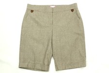 BLUGIRL BLUMARINE Women's Brown herringbone Bermuda Shorts Size 44 8 US 369