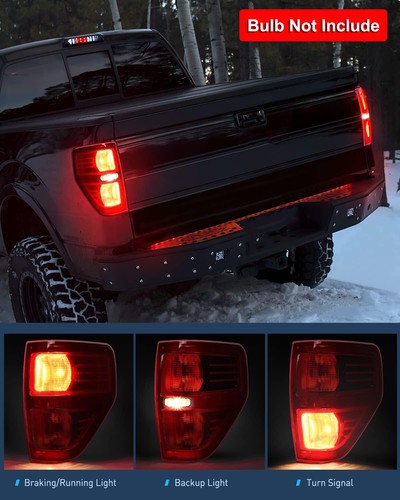 Conjunto de pares de luces traseras de freno para camioneta Ford F-150 2009-2014 - Imagen 10 de 21