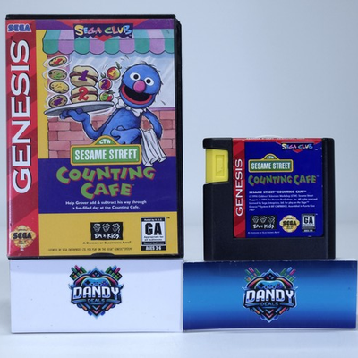 #ad Sesame Street Counting Cafe Sega Genesis $27.99