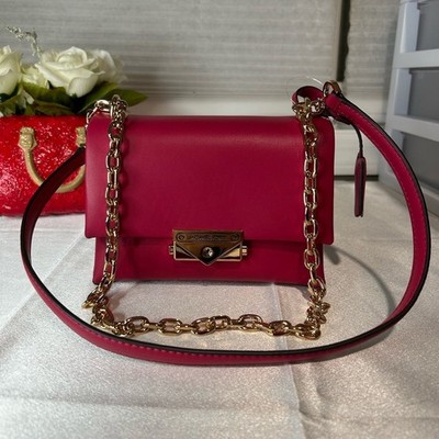 NWT Michael Kors Cece small shoulder bag pink