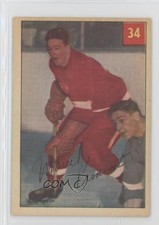 1954-55 Parkhurst Marcel Pronovost (Text Back) #34 HOF 0i7t
