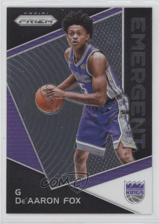 2017-18 Panini Prizm Emergent De'Aaron Fox #EM-DEA fm0