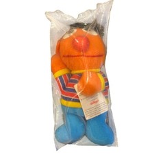 Vintage Sesame Street Ernie Mini Bean Plush Toy Kellogg's 1999 New Sealed
