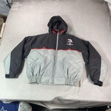 Vintage Dale Earnhardt Jacket Mens Large Gray Goodwrench Competitors View Coat