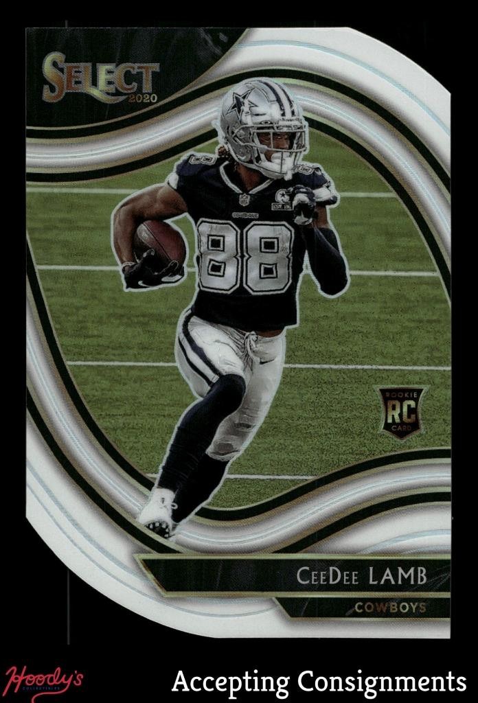 2020 Select Prizm White Die Cut #357 CeeDee Lamb FIELD LEVEL RC Rookie
