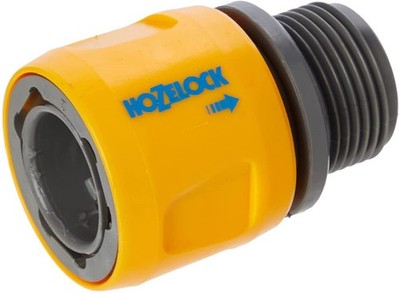 HOZELOCK - Flat and Spiral Pipe Adapter : Transform 3/4 inches, Multi-colour 