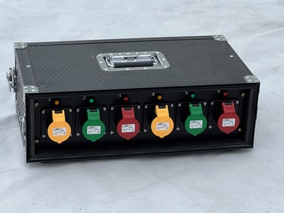 Mini 2U 6x16A CEE 3PIN Output ower Rack 5PIN 32A Power Distribution Box