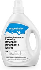 Amazon Basics Concentrated Liquid Laundry Detergent, Free of Perfumes & Clear of