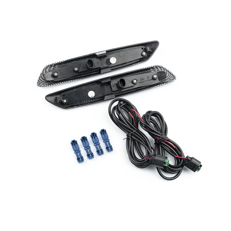 2x LED Dynamic Side Marker Fender Turn Signal Light LCI For BMW 5-Series F10/F11 - Image 3 of 4