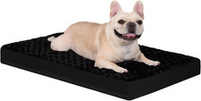 Dog Crate Bed Waterproof Large Dog Bed Soft Rose Velvet Supportive Kennel