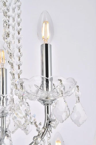 Elegant Lighting St. Francis 36" 24 Light Royal Crystal Chandelier - Picture 5 of 6