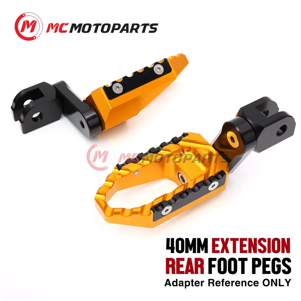 Para Kawasaki Ninja 300R 2013-2017 1,5 pulgadas estriberas anchas traseras para pasajeros descendentes Foto 4 de 4