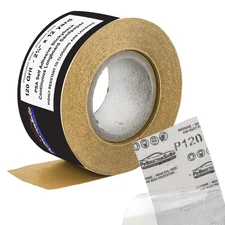 120 Grit PSA Longboard Sandpaper, 2-3/4" Continuous 12 Yard Roll - Self Adhesive