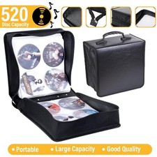 520 Disc CD/DVD Wallet Binder Book Sleeves Disc Storage Bag Carrying Case Box US