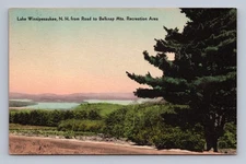 Vintage New Hampshire Postcard LAKE WINNIPESAUKEE Belknap Mts 1940