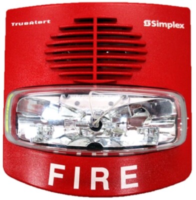 Simplex 49AV-WRF Multi-Candela Wall MT Red Fire