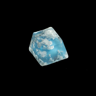Single Resin Blue Sky Cloud OEM R4 Keycap Light Transmission For Cherry MX