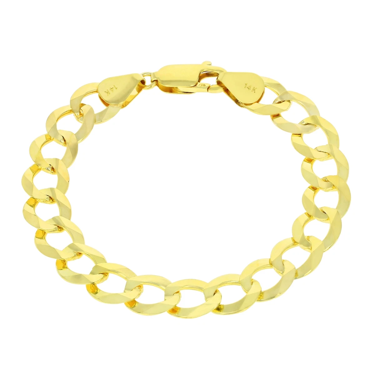 Gold men's link bracelets discount