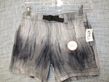 Wonder Nation Buckle-Up Shorts Boys Black Size S 6-7 Drawstring Above the Knee