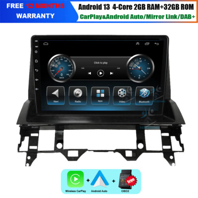9'' Car Stereo GPS Navigation For Mazda 6 2002-2008 Android 13 VideoBT CarPlay+OBD