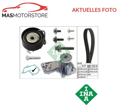 ZAHNRIEMEN-SATZ KIT SET + WASSERPUMPE INA 530 0495 30 A NEU OE QUALITÄT
