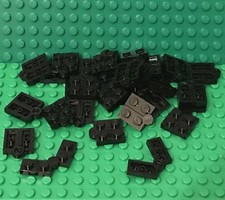Lego 25 Black Hinge Plate 1x4 Swivel Top / Base Complete Assembly Bulk Lot