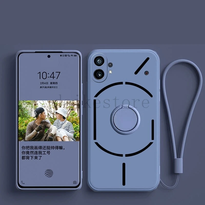 Phone Case For Nothing Phone 1 2 2A Silicone Case Soft Cover With Ring Holder