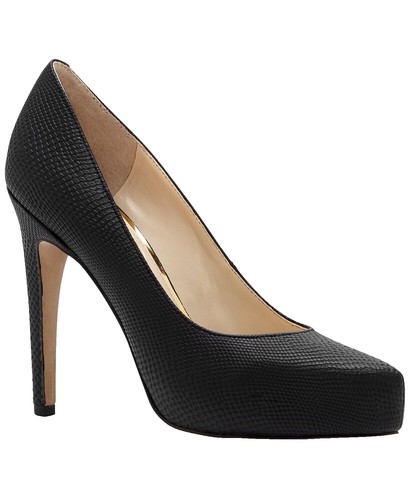 ALM. HEIDI LEATHER PUMPS EU38 US7.5 Black | eBay